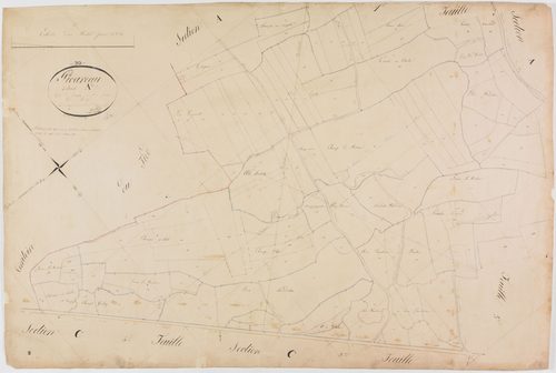 Picarreau, section A, Seigny, feuille 2.géomètre : Berthet