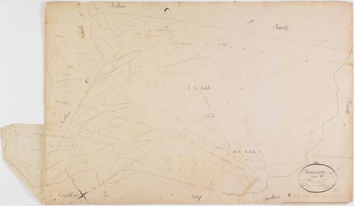 Picarreau, section C, le Village, feuille 2.géomètre : F. Chaunet aîné