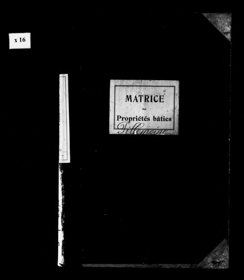 Matrice des propriétés bâties.