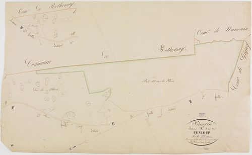 Pimorin, section E, Penloup, feuille 4.géomètre : Duchesne Henry
