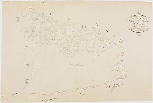 Pimorin, section C, la Prairie, feuille 2.géomètre : Duchesne Henry
