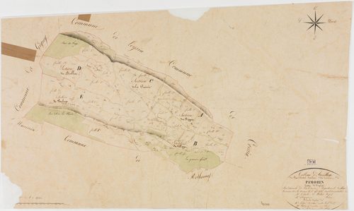 Pimorin, tableau d'assemblage.géomètre : Duchesne Henry