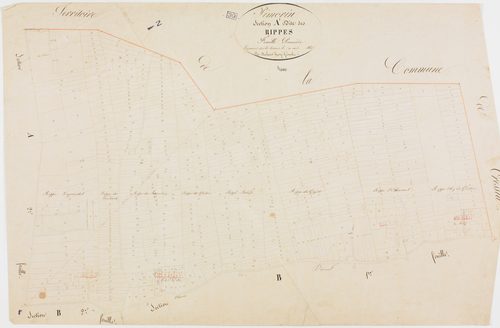 Pimorin, section A, les Rippes, feuille 1.géomètre : Duchesne Henry