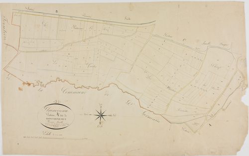 Plainoiseau, section A, Montgenezet, feuille 1.géomètre : Godefin