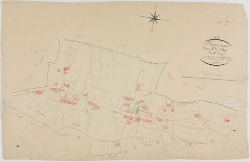 Plainoiseau, section C, le Village, feuille unique.géomètre : Godefin
