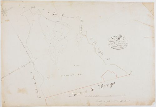 Plaisia, section C, Ecrilles, feuille 3.géomètre : Billet