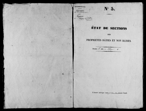 Etat de sections, Ecrilles.