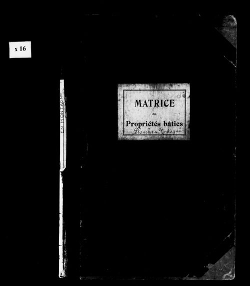 Matrice des propriétés bâties.