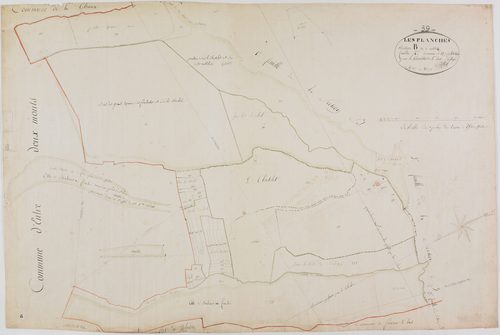 Planches (Les), section B, Montliboz, feuille 4.
