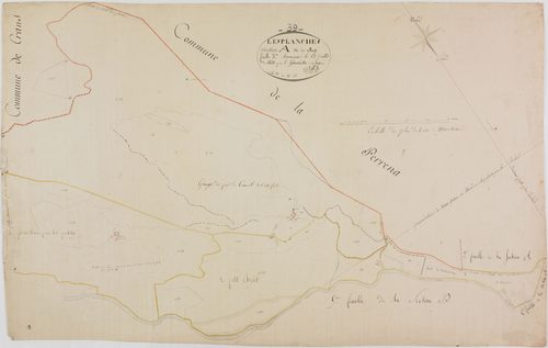 Planches (Les), section A, le Village, feuille 3.