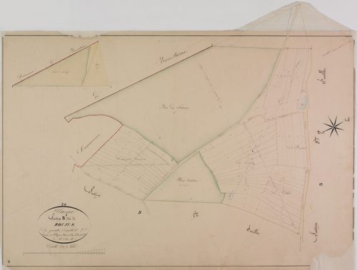 Plasne, section B, les Roujus, feuille 2.