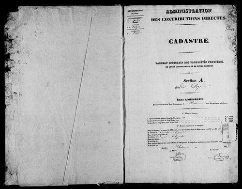 Etat de sections.