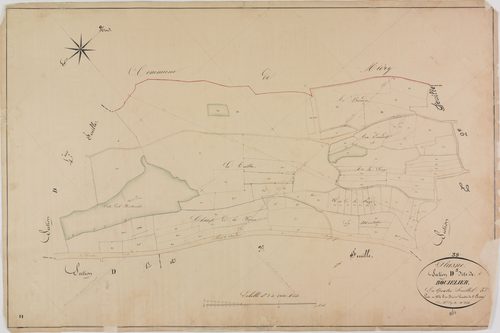 Plasne, section D, Boujelier, feuille 3.