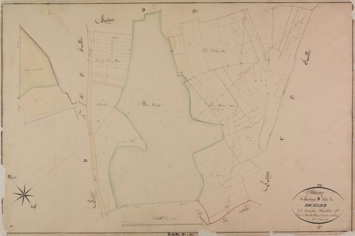 Plasne, section D, Boujelier, feuille 1.