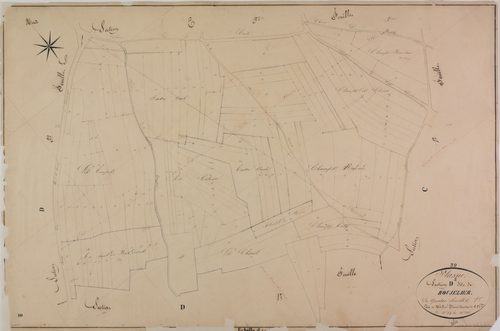 Plasne, section D, Boujelier, feuille 2.