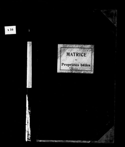 Matrice des propriétés bâties.