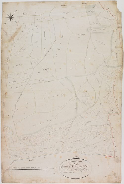 Plénise, section A , feuille 2.