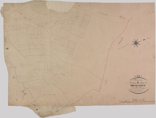 Pleure, section B, Rougeargue, feuille 1.