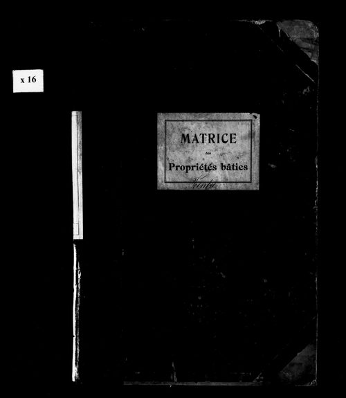 Matrice des propriétés bâties.