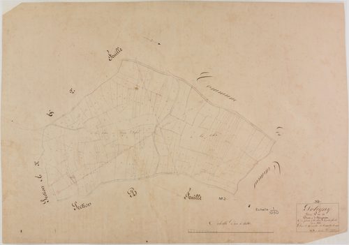 Poligny, section A, Bois d'Arnaux, feuille 1.