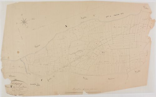 Poligny, section B, Grange Boisson, feuille 1.