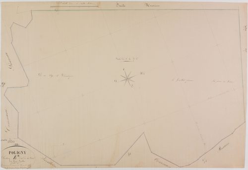Poligny, section E, la Forêt, feuille 8.