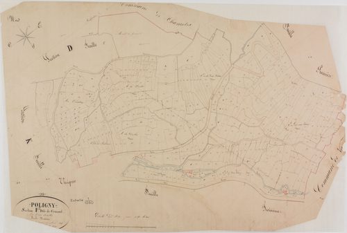 Poligny, section F, Grimont, feuille 2.