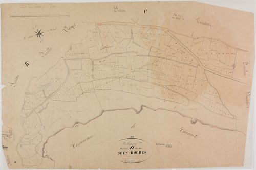 Poligny, section D, Sous-Roches, feuille 1.