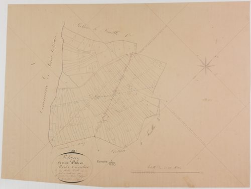 Poligny, section H, Croix Chevalier, feuille 5.