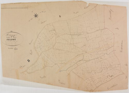 Poligny, section C, Felisot, feuille 1.