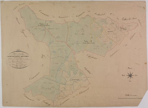 Tableau d'assemblage des communes de Champrougier et Biefmorin.