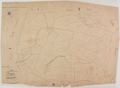 Poligny, section C, Felisot, feuille 3.