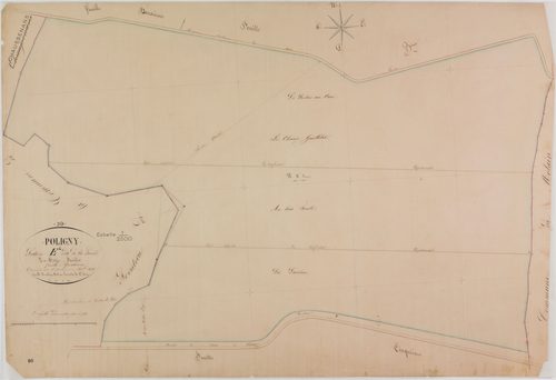 Poligny, section E, la Forêt, feuille 4.
