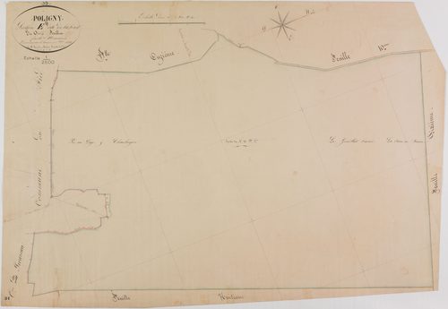 Poligny, section E, la Forêt, feuille 9.
