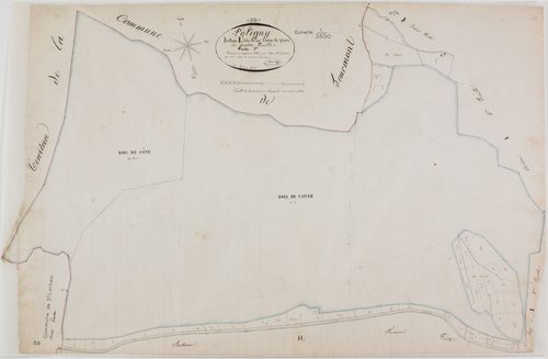 Poligny, section I, Croix de Pierre, feuille 1.