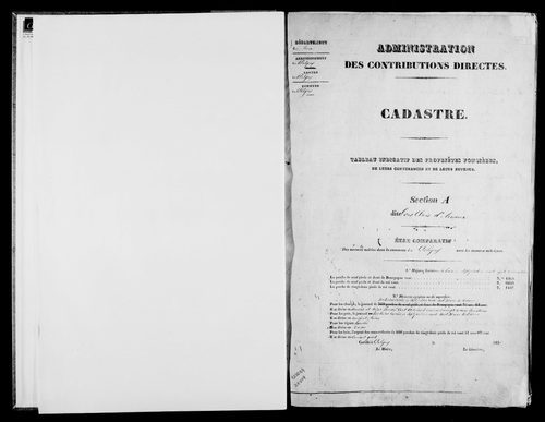 Etat de sections.