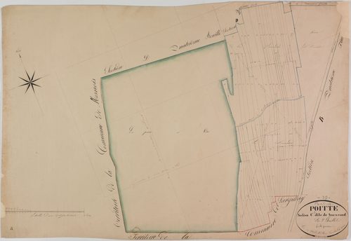 Poitte, section C, Souvarand, feuille 1.