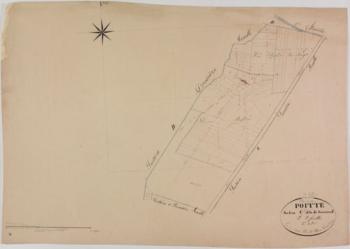 Poitte, section C, Souvarand, feuille 2.