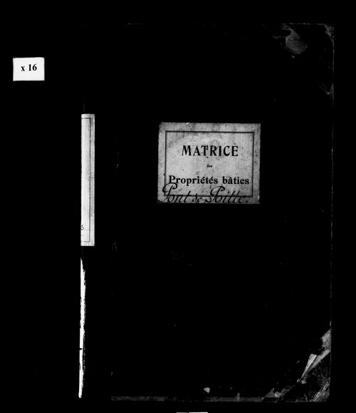Matrice des propriétés bâties.