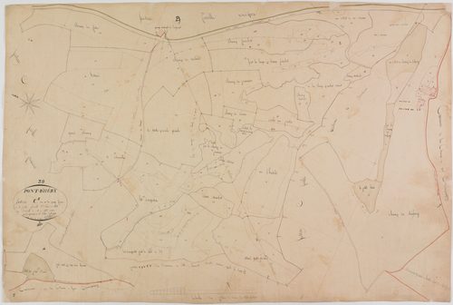 Pont d'Héry, section C, la Grange Favier, feuille 2.