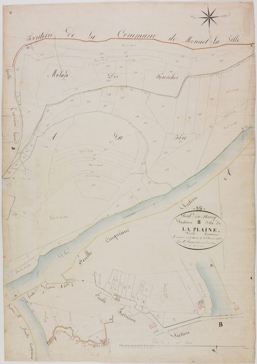 Pont-du-Navoy, section B, la Plaine, feuille 4.