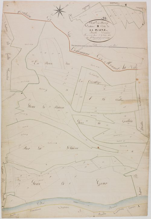 Pont-du-Navoy, section B, la Plaine, feuille 2.