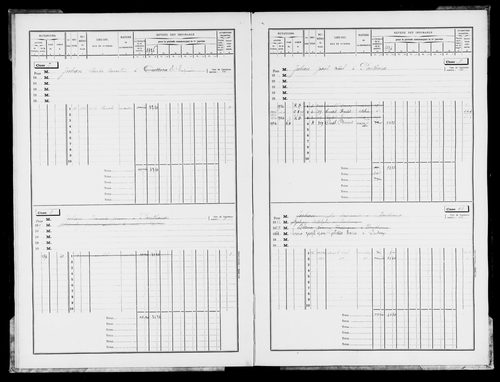 Matrice des propriétés bâties.