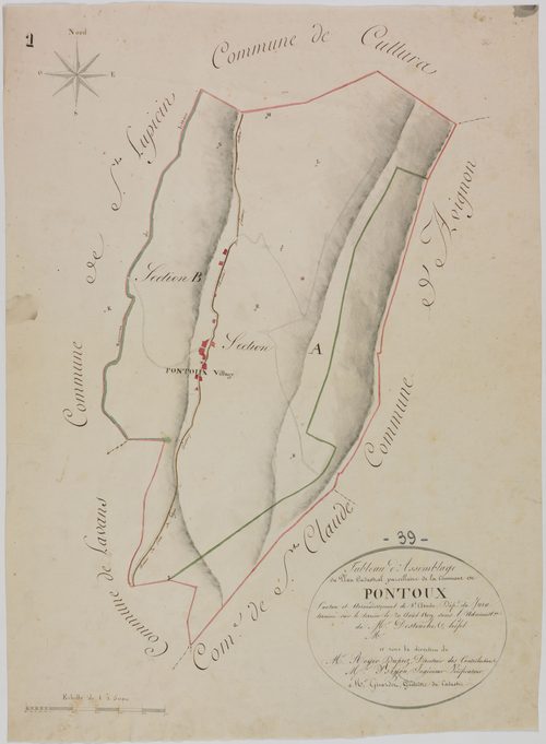 Ponthoux, tableau d'assemblage.