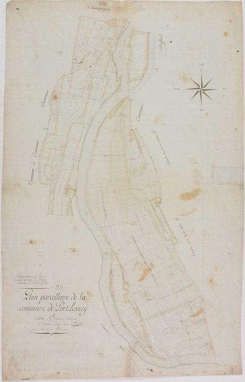 Port-Lesney, section A, la Côte, feuille 1.