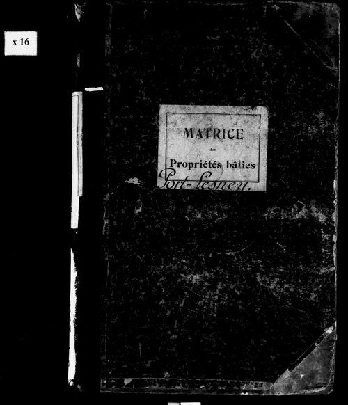 Matrice des propriétés bâties.