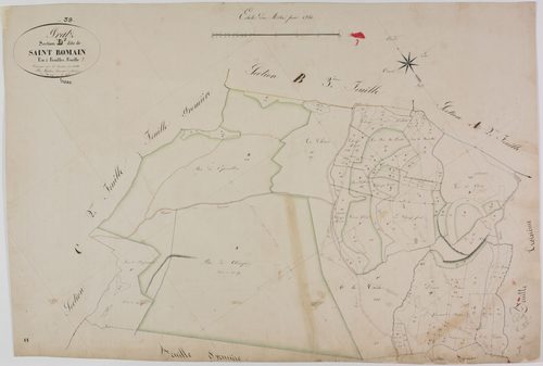 Pratz, section D, Saint-Romain, feuille 2.