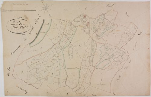 Pratz, section C, Petit Châtel, feuille 2.