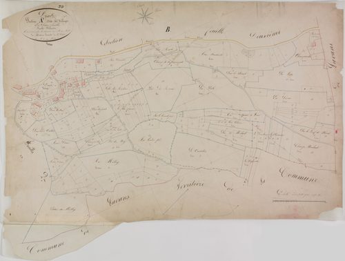 Pratz, section A, le Village, feuille 1.