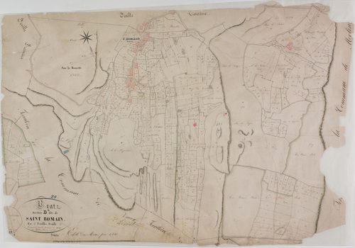 Pratz, section D, Saint-Romain, feuille 4.